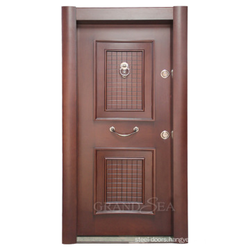 Strong and impact resistance front door Vietnam exterior security steel armored door for house entry